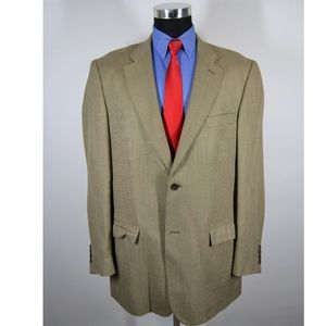 Cesarani 46L Sport Coat Blazer Suit Jacket Light B